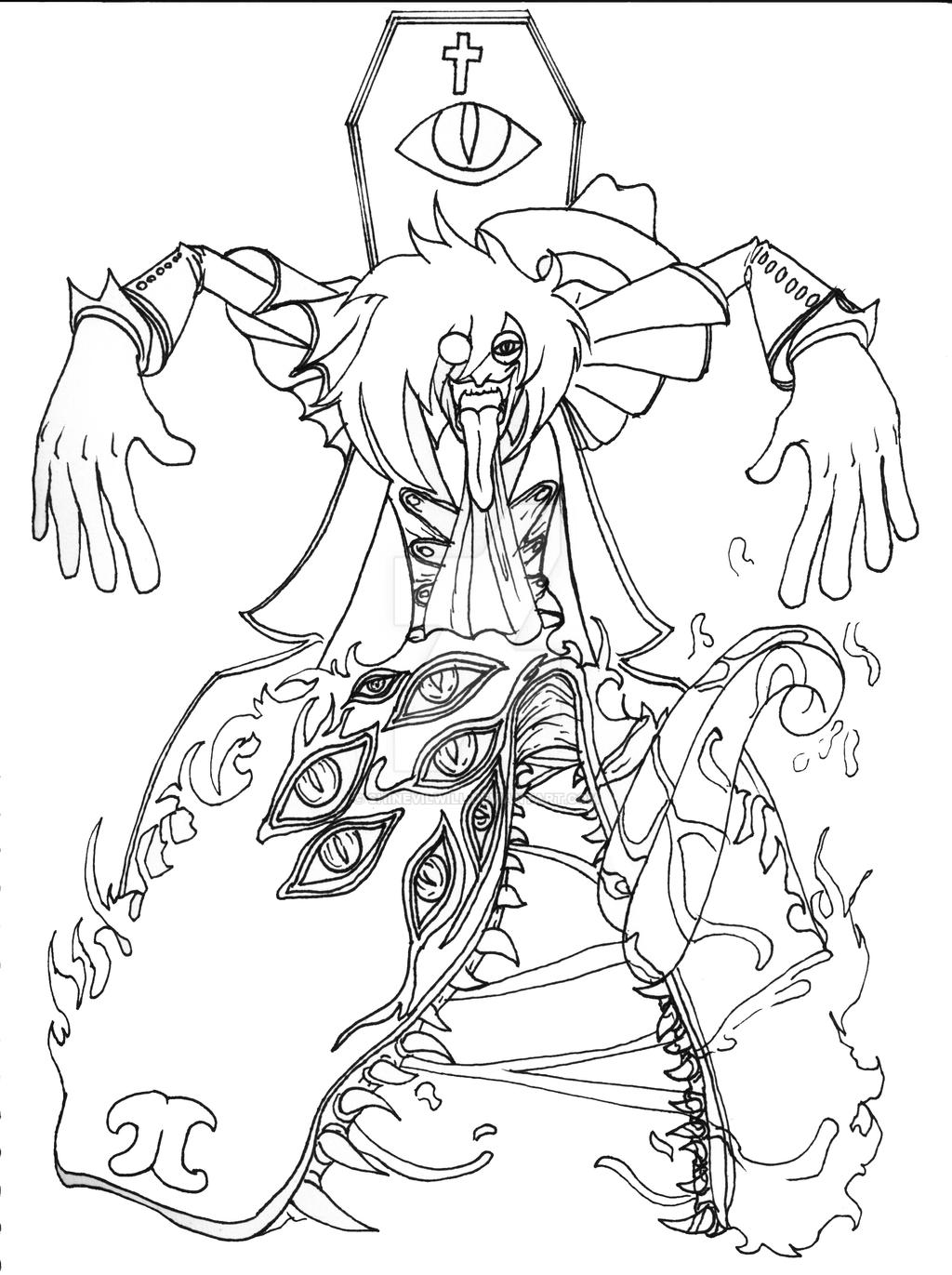 Hellsing Coloring Sheet Hellsing Line Art by SHINEVILWILL on DeviantArt