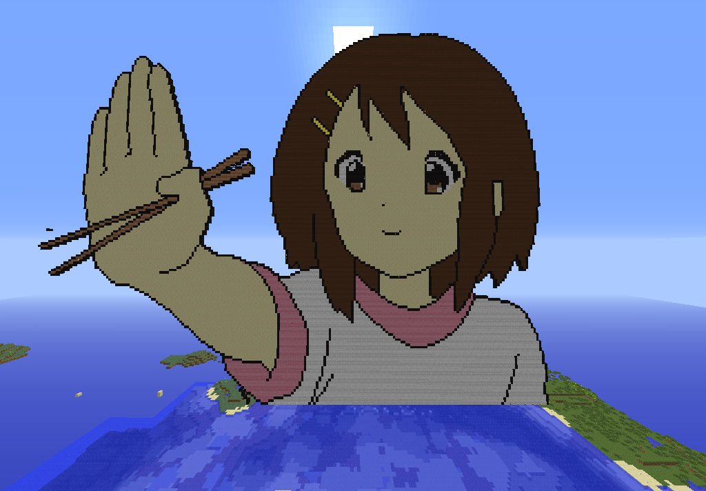 Yui Hirasawa K On Minecraft Pixel Art By Tortadav2 On Deviantart