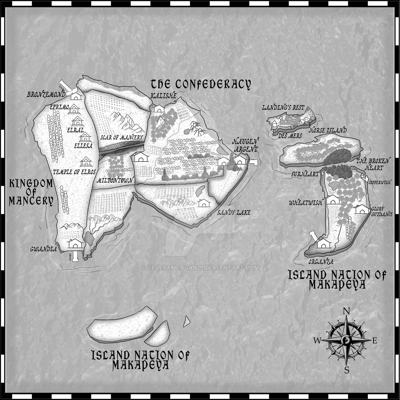 Mapbook Deviantart Fantasy Book Map by teresamorgan01 on DeviantArt