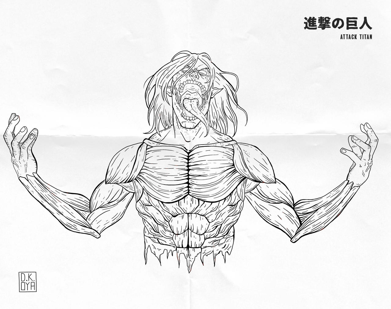 Shingeki no Kyojin Hybrid Titan Design by TsunaKisuke on DeviantArt