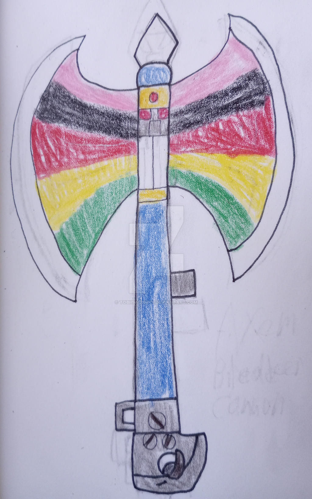 Axem Rangers Axe Cannon by TobiIsABunny on DeviantArt