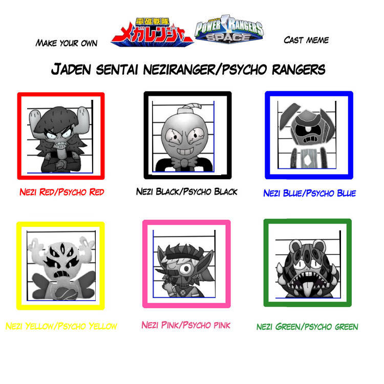 Psycho Rangers by TobiIsABunny on DeviantArt