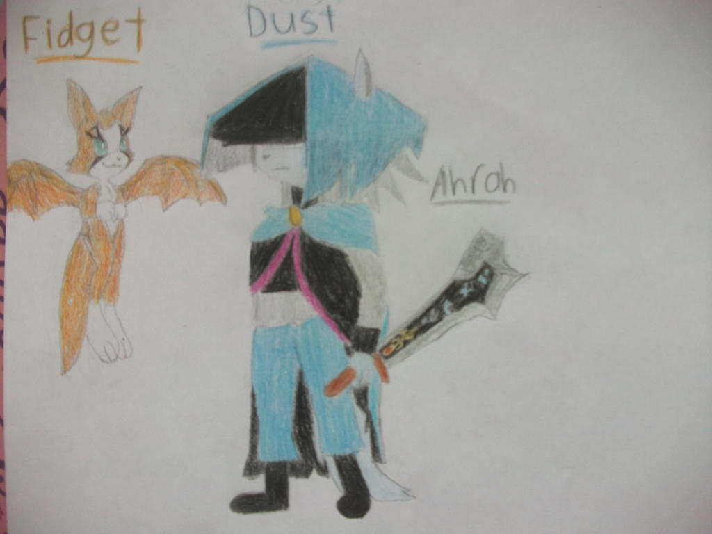Deviantart Fidget Dust Dust, Fidget, and Ahrah by SweetKittyArtist1234 on DeviantArt