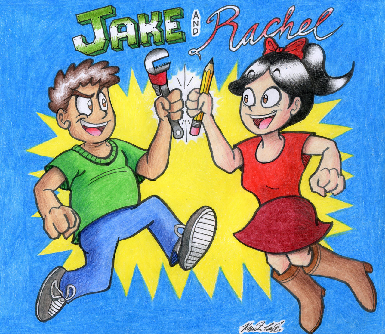 Commission: Jake And Rachel by kenisu3000 on DeviantArt