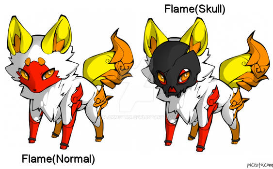 Flame Fox- Normal\Skull Mode