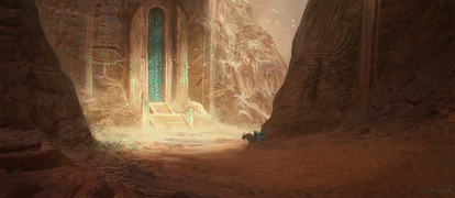 Alien Desert Temple