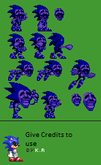 Majin sonic sprite sheet V2 by 3-BingoBingo on DeviantArt