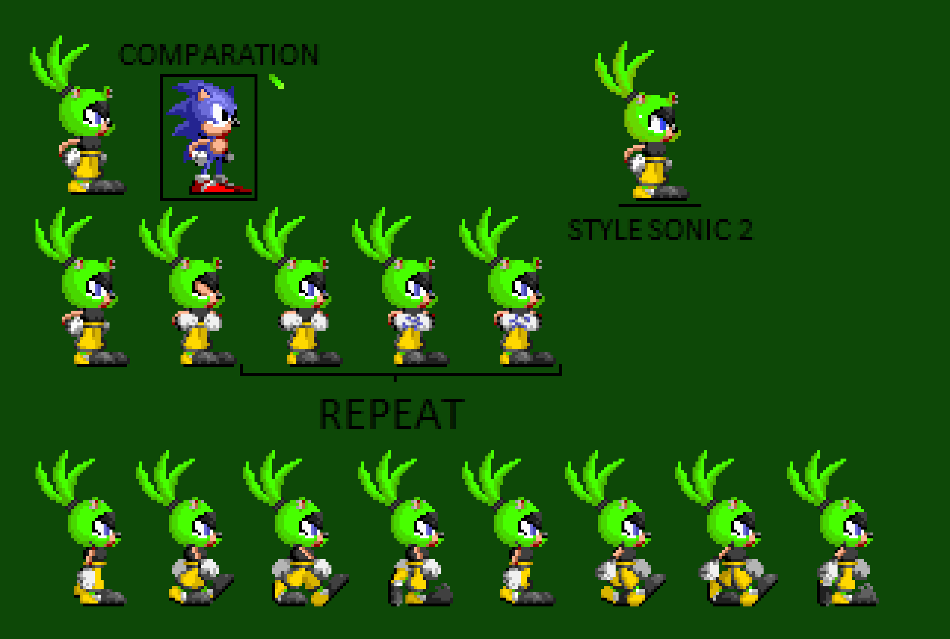 Sonic 3(Sonic 2 style) sprite sheet by souptaels on DeviantArt