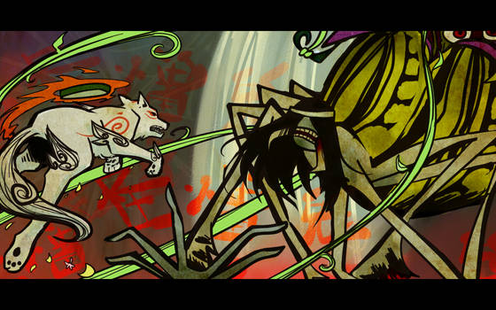 Amaterasu VS the Spider Queen