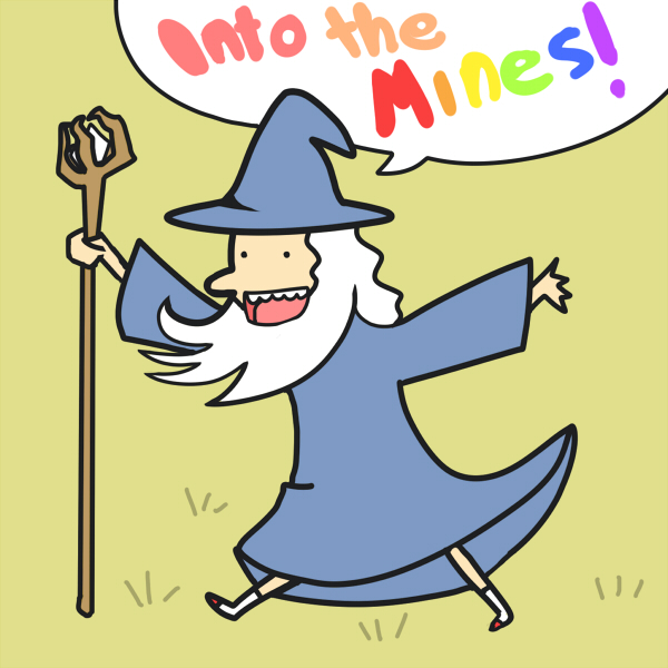 Gandalf Adventure Time style