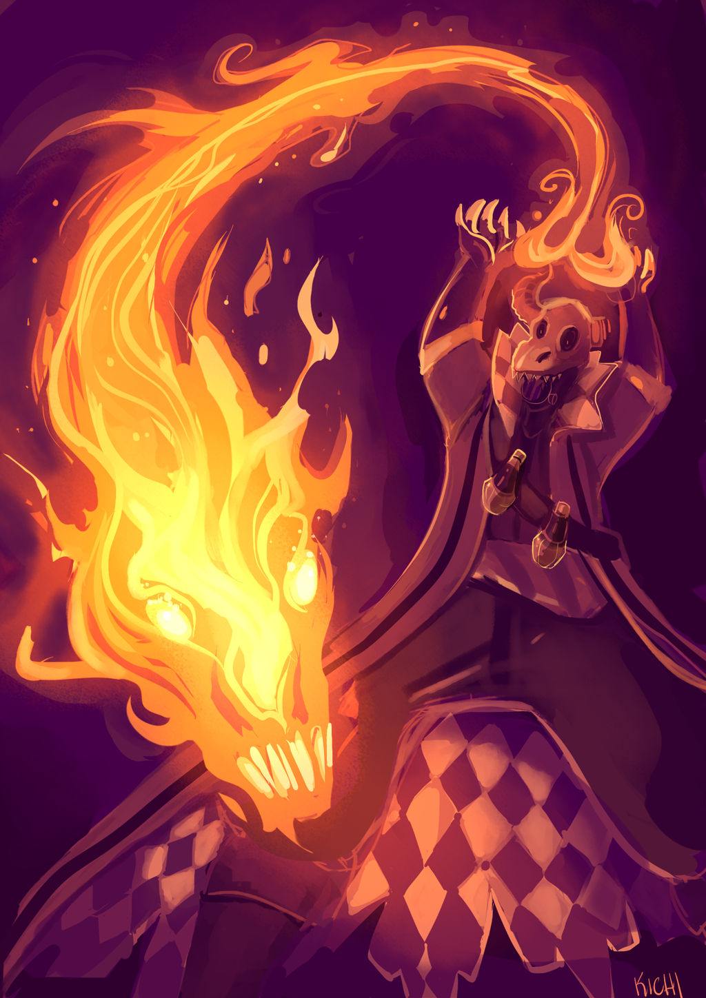 Belavere the Pyromancer by Kichi-Art on DeviantArt