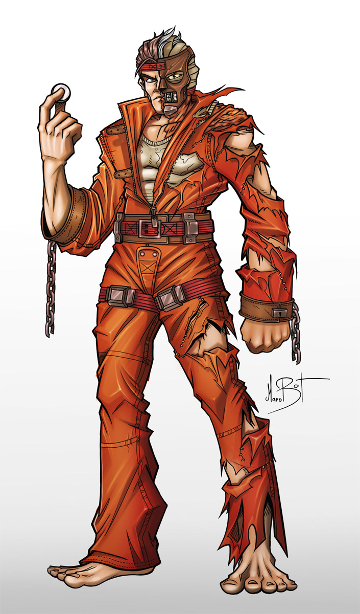 Arkham Asylum - Two Face by MaroBot on DeviantArt