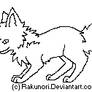 +Free Wolf Puppy Lineart+