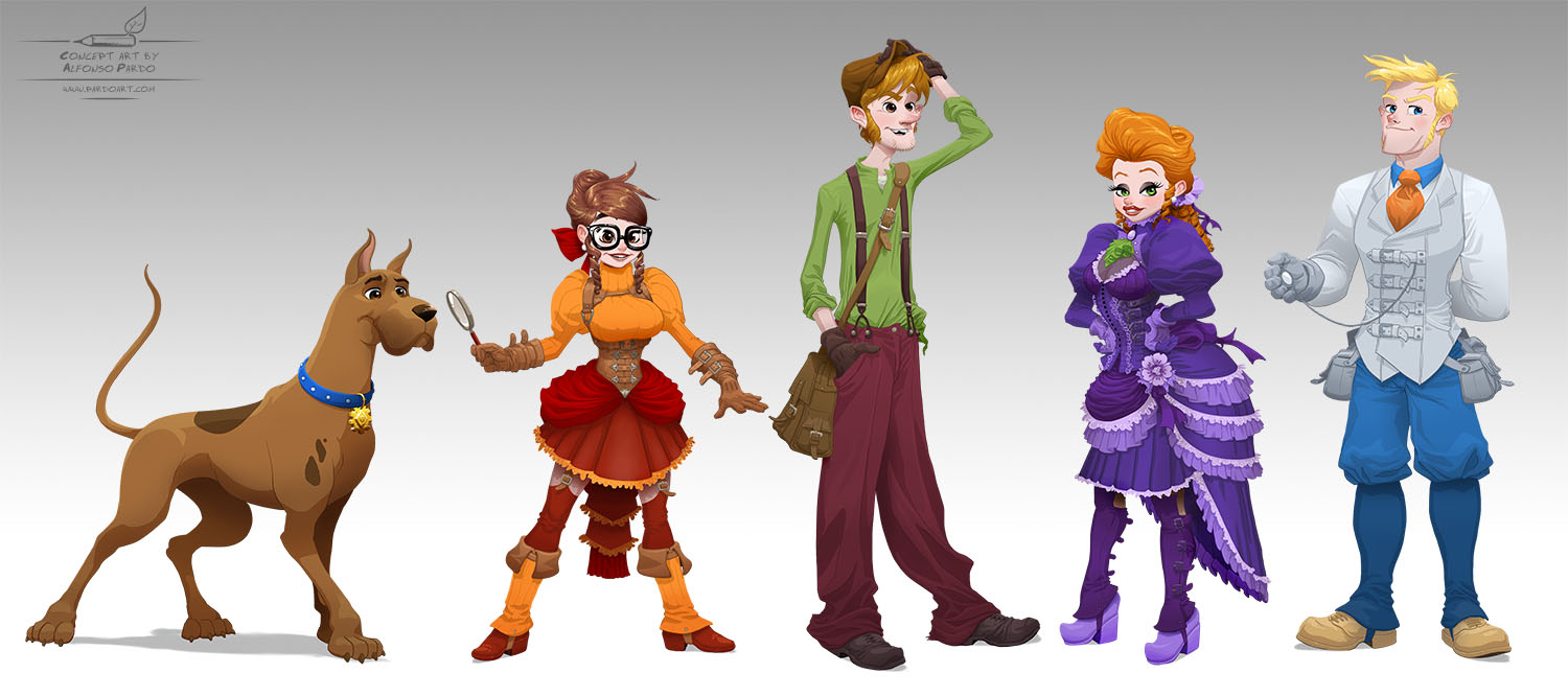 Victorian Scooby-Doo Concept Art