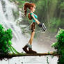 Tomb Raider crossed with Disney