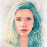 Scarlett Johansson watercolor