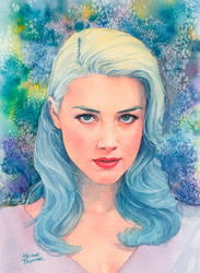 Amber Heard watercolor