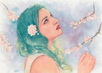 Flowers (commission portrait)