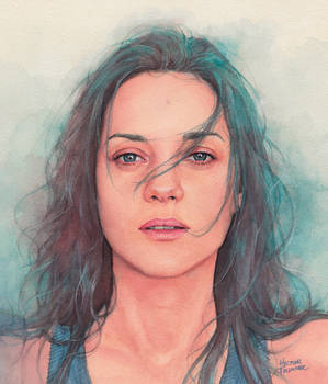 Marion Cotillard watercolor