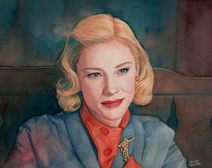 Cate Blanchett watercolor