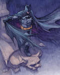 Batman watercolor commission