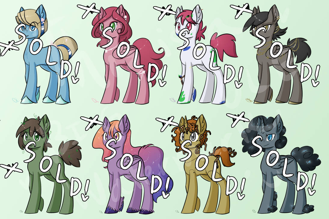 MLP Adoptables (closed!) by raspberry-wings on DeviantArt