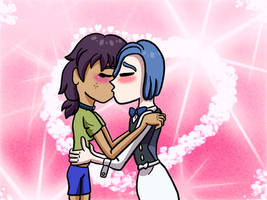 ( PC ) Jenny x Cress kissing