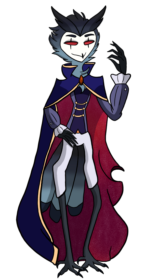 Stolas Back View Stolas AU reference sheet by cadence888 on DeviantArt