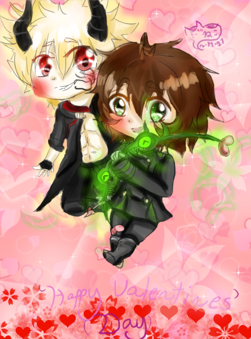 Gekkoin and Yoichi Valentines Day Drawing