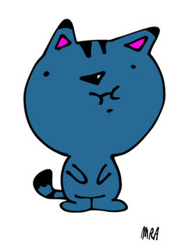 Blue Big Headed Cat