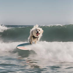 Brian Griffin surfboarding