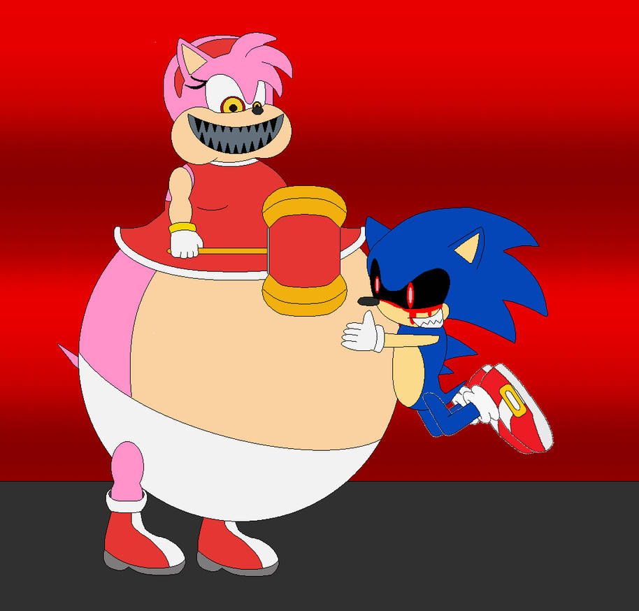 Sonic EXE x Amy EXE by narutofangirlforever on DeviantArt