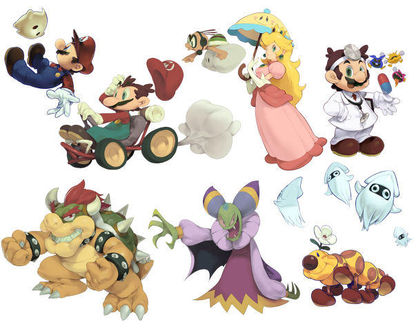 Mario characters by Rodrigato on DeviantArt