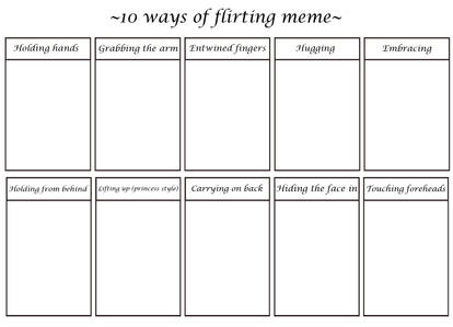 10 ways of flirting meme