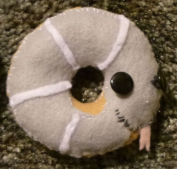 Metal Snake Donut Plushie