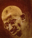 Mahatma Ghandi by Mysticworship