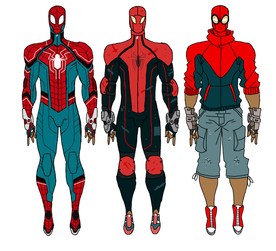 Spidey Post Spidey Costumes V1 by Oni18064 on DeviantArt