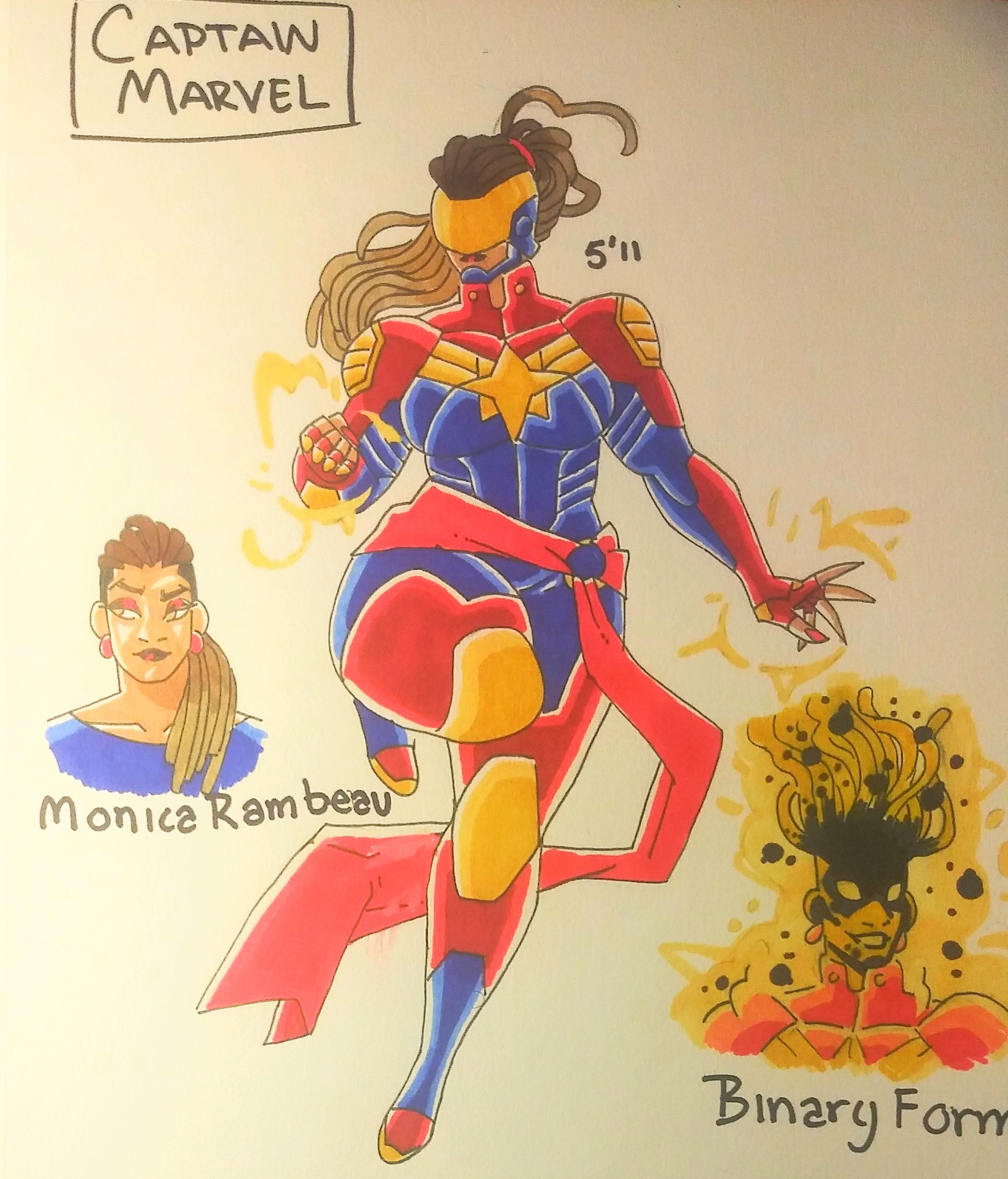 Captain Marvel Redesign by Oni18064 on DeviantArt