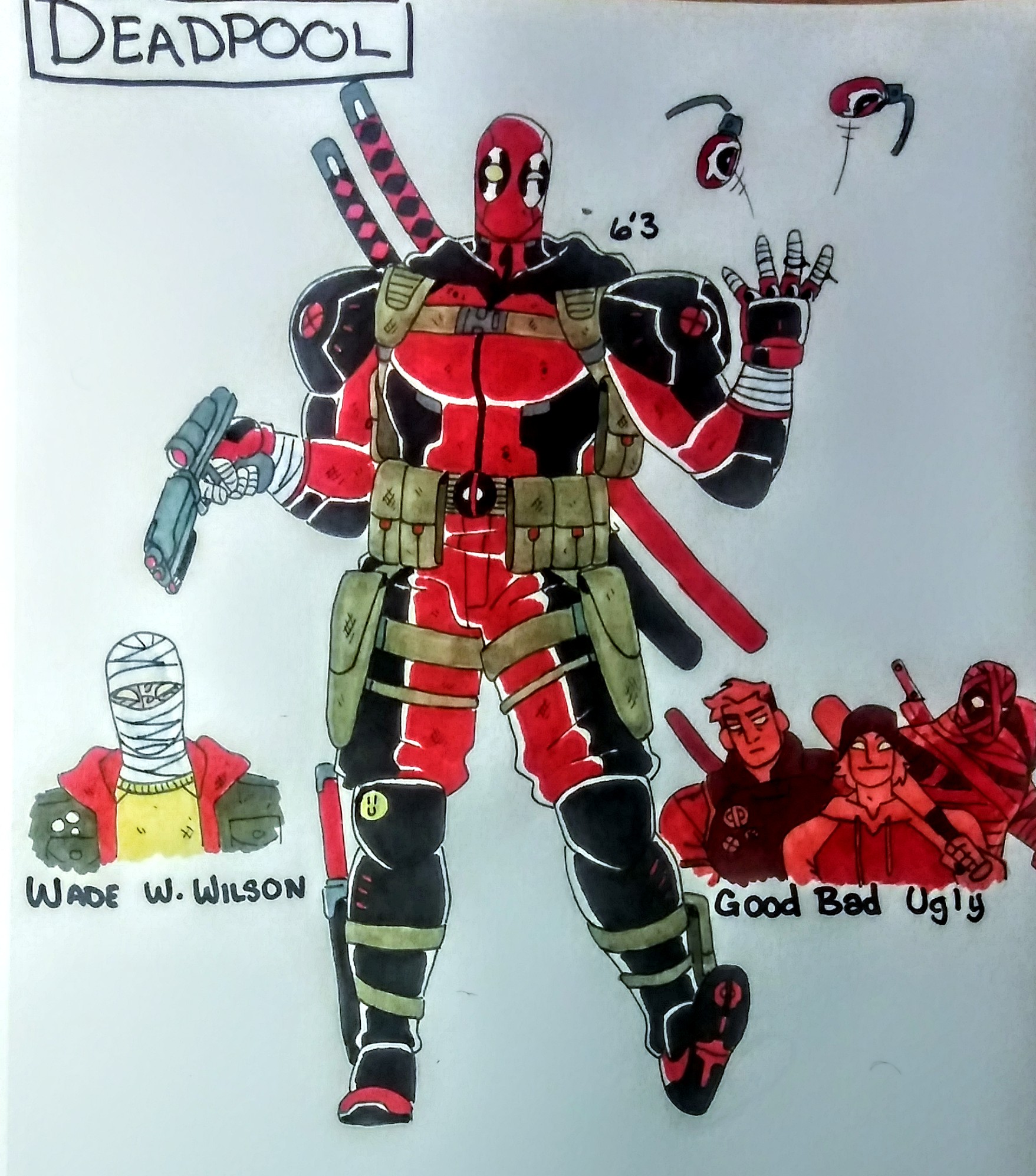 Deadpool Redesign by Oni18064 on DeviantArt