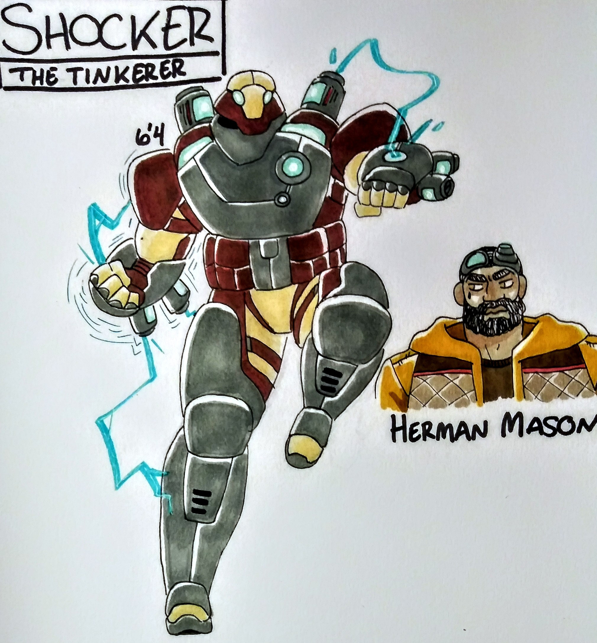 Shockker Shocker Redesign by Oni18064 on DeviantArt