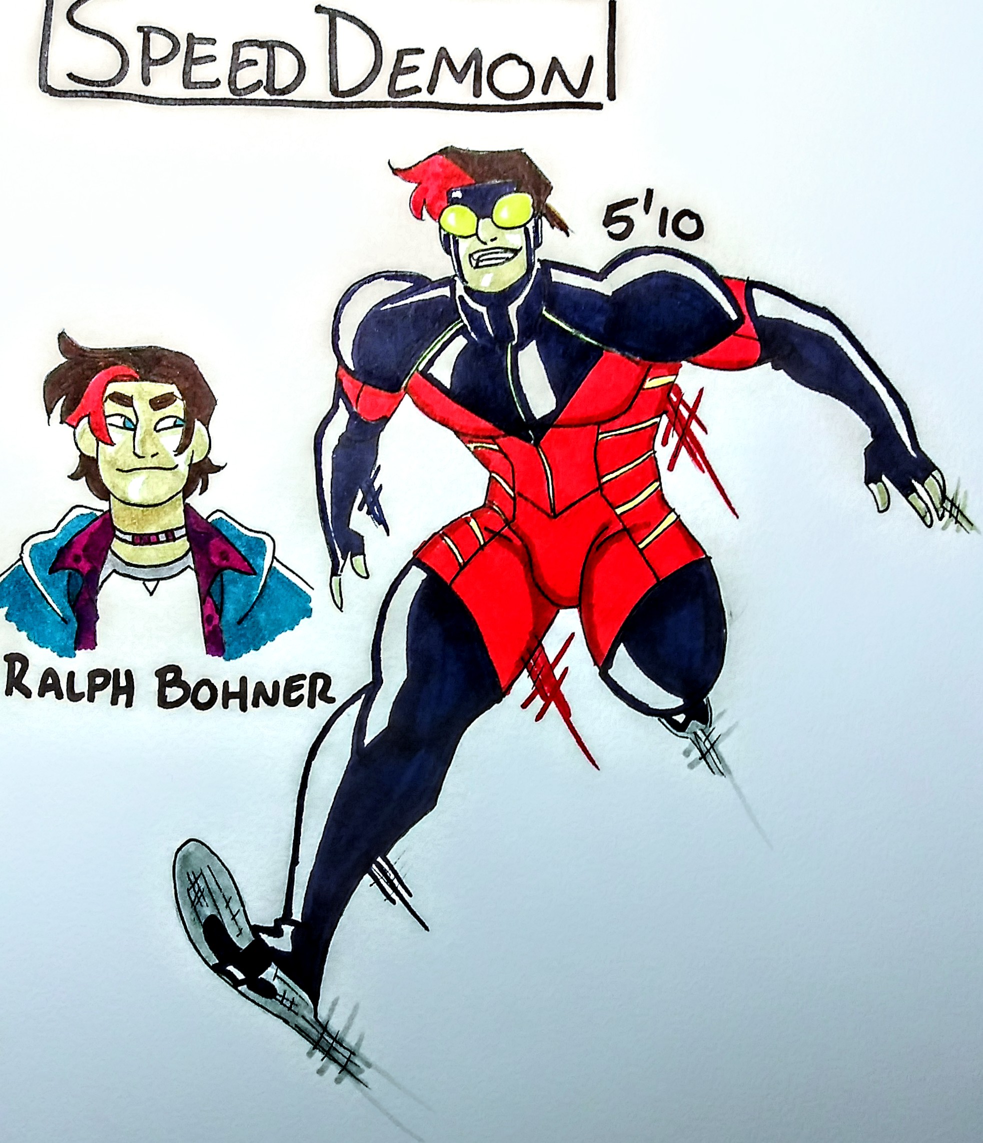 Speed Demon II (Squadron Supreme) Redesign by Oni18064 on DeviantArt