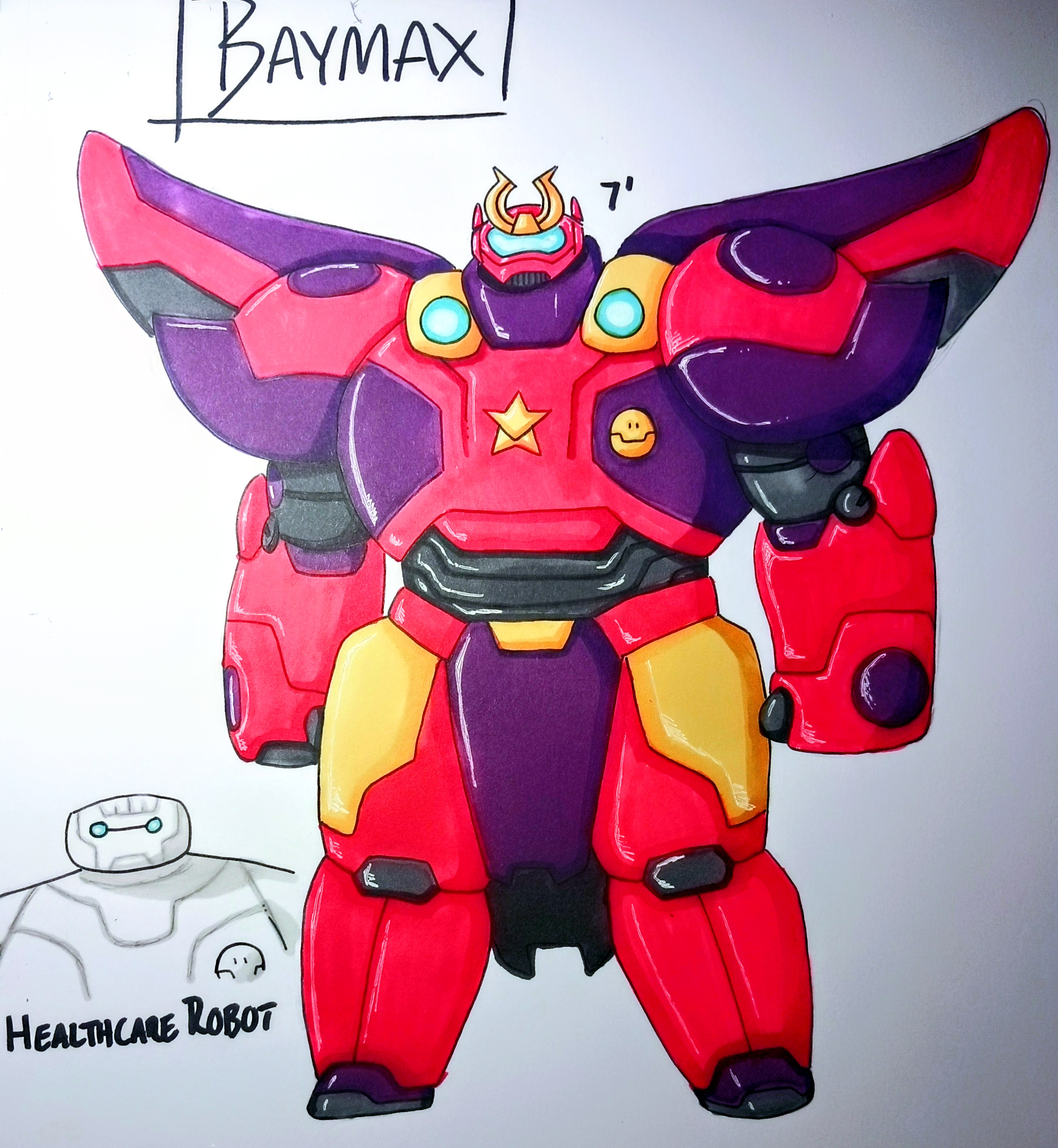 Bay Max Script Baymax Redesign by Oni18064 on DeviantArt