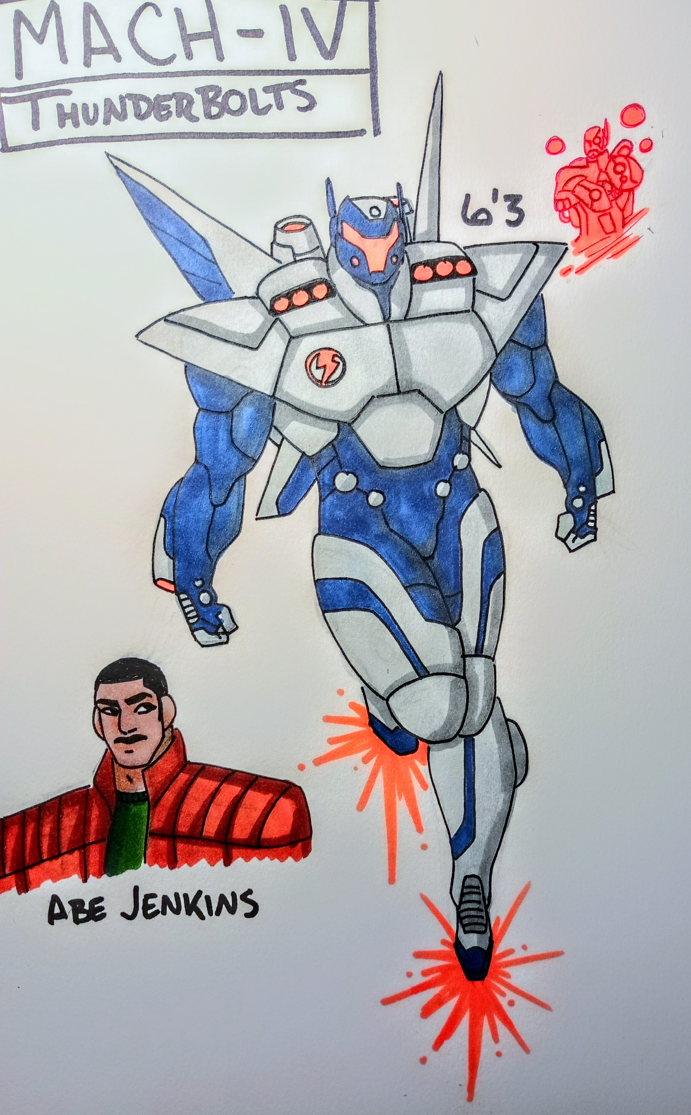 MACH-IV (Thunderbolts) Redesign by Oni18064 on DeviantArt