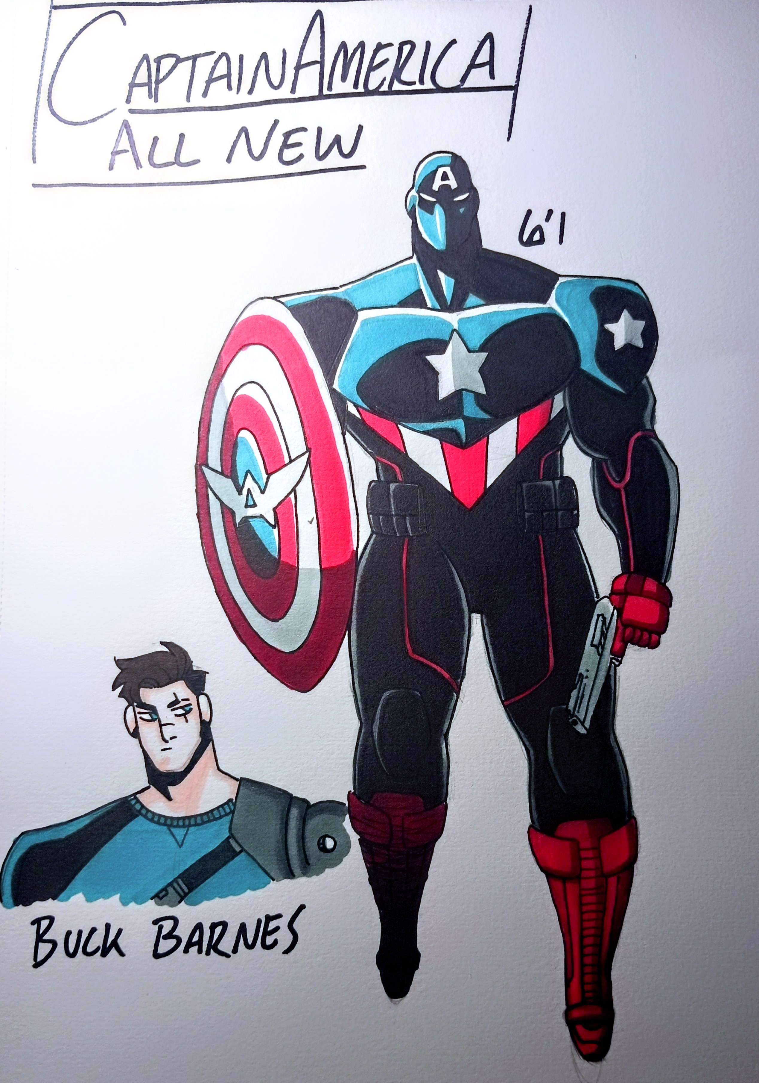 Captain America (All New) Redesign by Oni18064 on DeviantArt