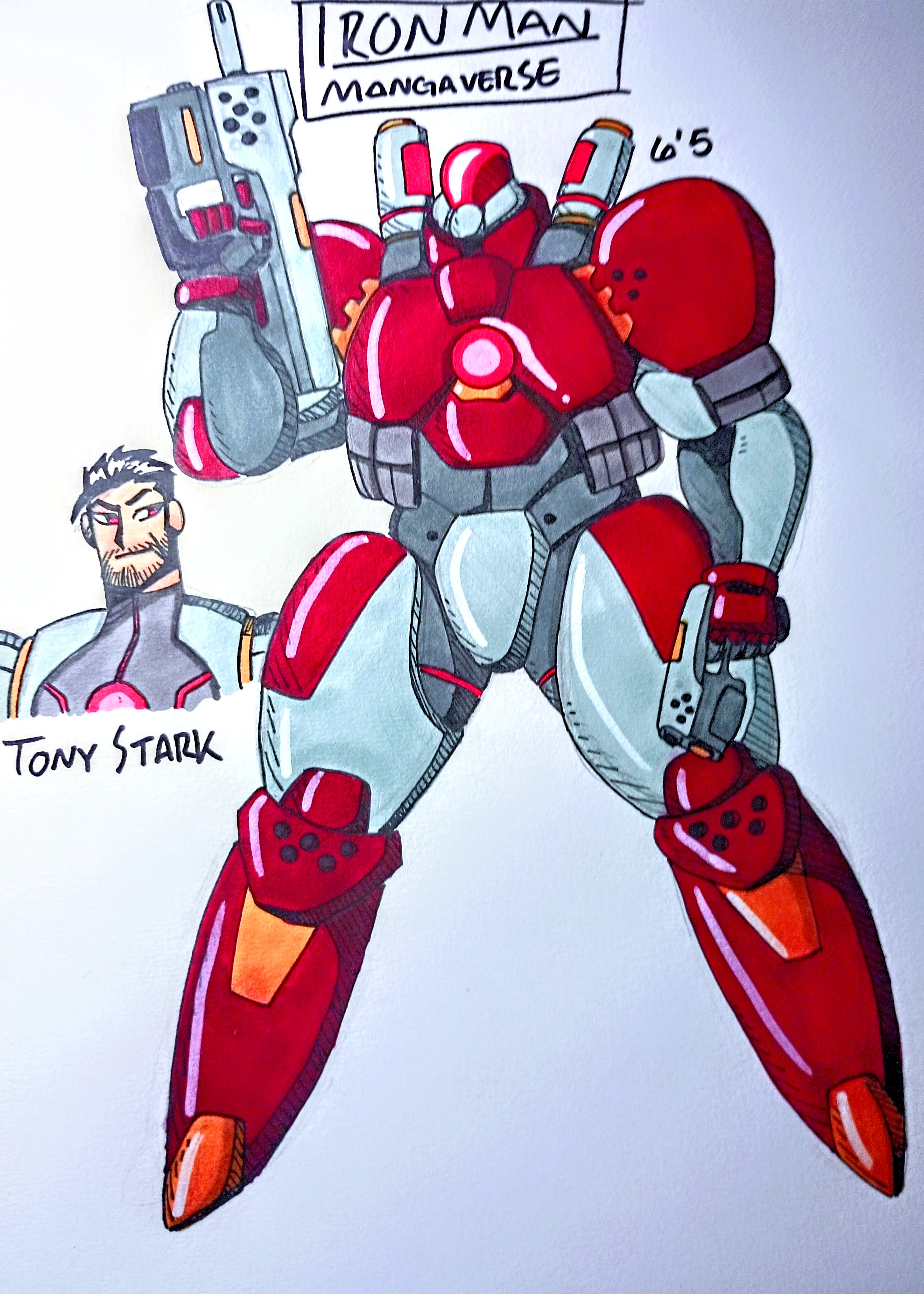 Iron Man (Mangaverse) Redesign by Oni18064 on DeviantArt