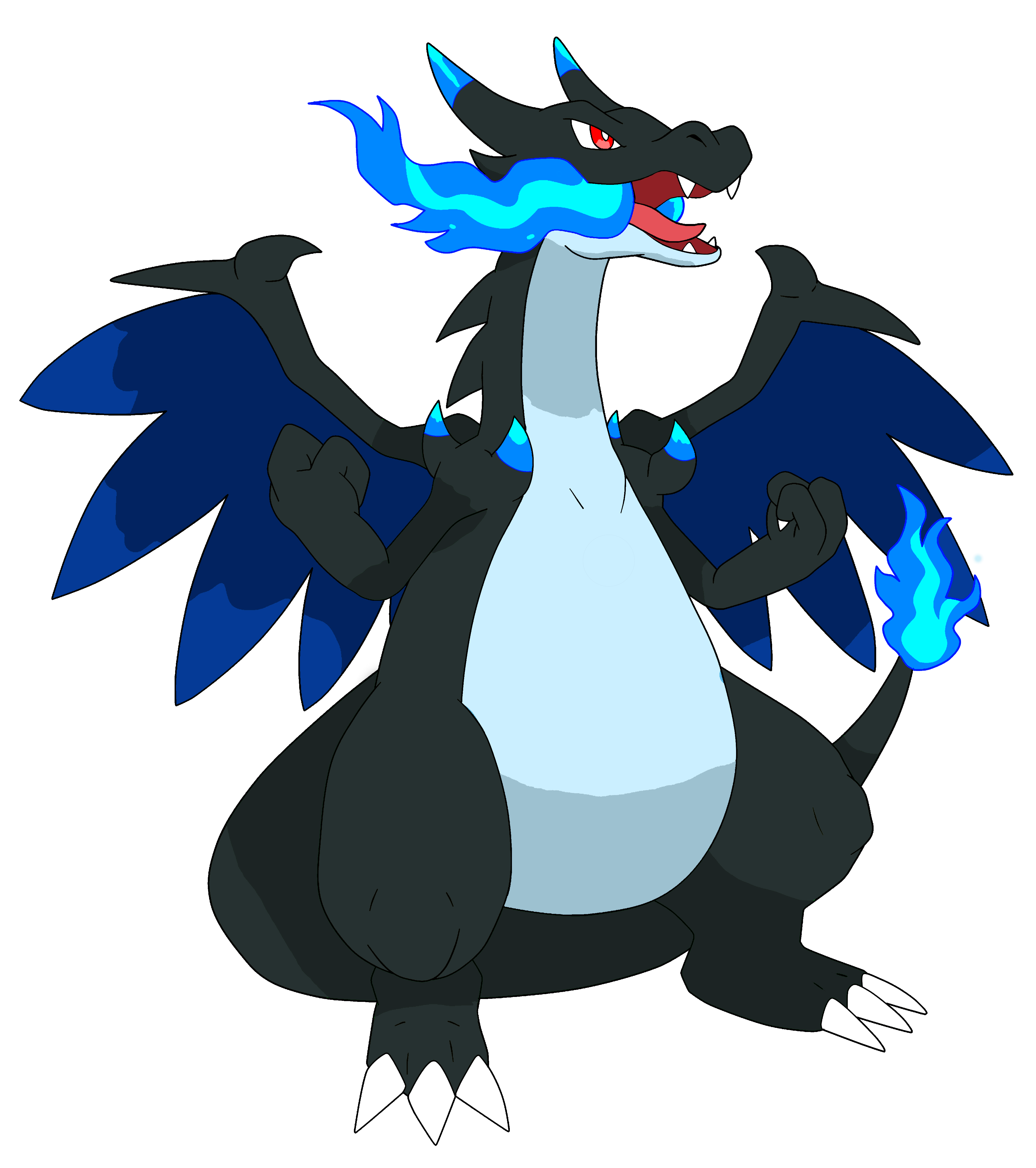 shiny mega charizard X by avatarfan25 on DeviantArt