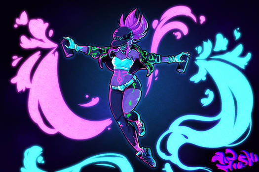 KDA Akali Fanart