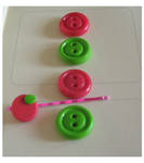 Cute Fimo button set by yen-hm