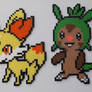 Pokemon Gen 6 Starters Perler Bead Art