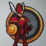 16 Bit Shield Knight Perler Bead